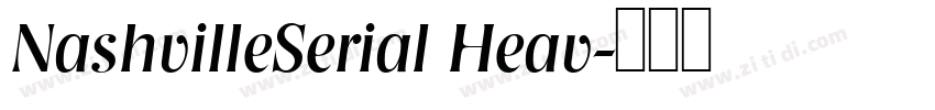 NashvilleSerial Heav字体转换
